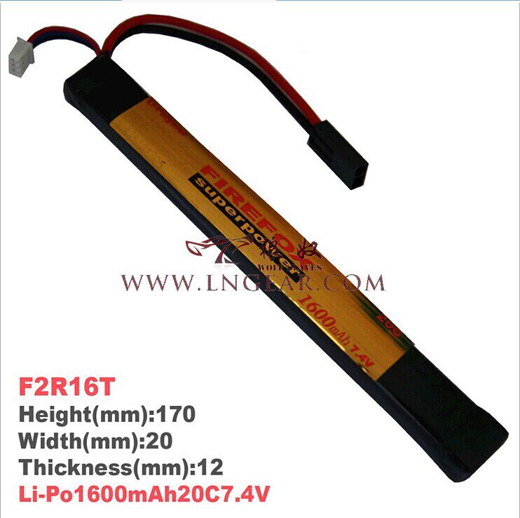 Firefox Firefox 1600mAh MAnn 7 4V 20C Bar Car Die Lithium Polymer Battery
