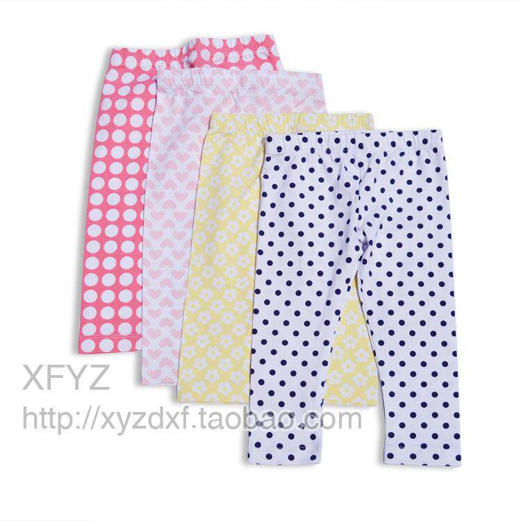 N231 foreign trade child clothing Italian girl inside lap pants spring autumn clothing baby toddler long pants round point