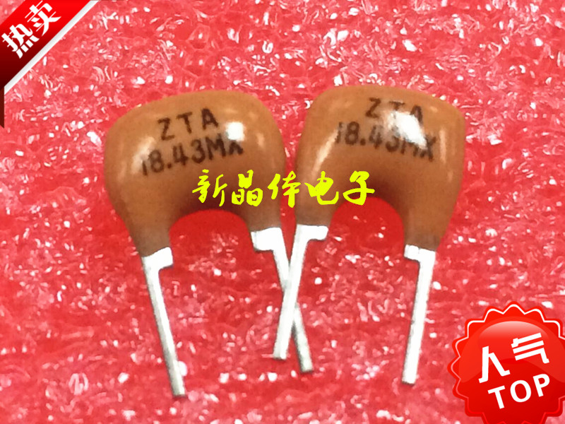 18 432MHZ in-line ceramic crystal oscillator ZTA18 43MX ceramic oscillator two feet 18 43M resonance