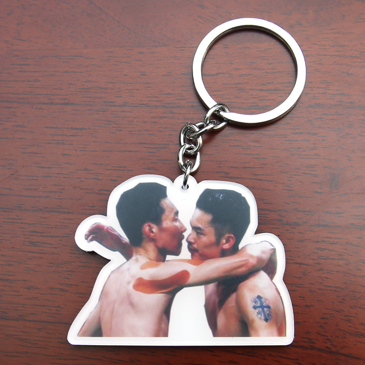 Creative Hero Key Button Lindane Li Zongwei Badminton Hanging Ornament Badminton Lock Key Button