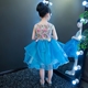 Cô gái ăn mặc công chúa váy pettiskirt trẻ em hoa cổ tích máy chủ váy váy hoa cô gái cho thấy hiệu suất quần áo mùa xuân và mùa hè váy cho bé gái 10 tuổi Váy trẻ em