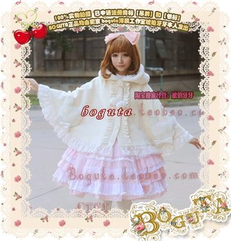 BOGUTA LOLITA Rabbit Pocket Hooded Cloak, Sweet LO, ແນະນຳເລີຍ!