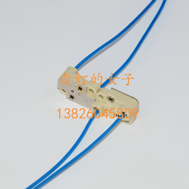 原装进口B&amp;W 887 狼牌内窥镜冷光源方形灯座 GX5.3 带线24V250W