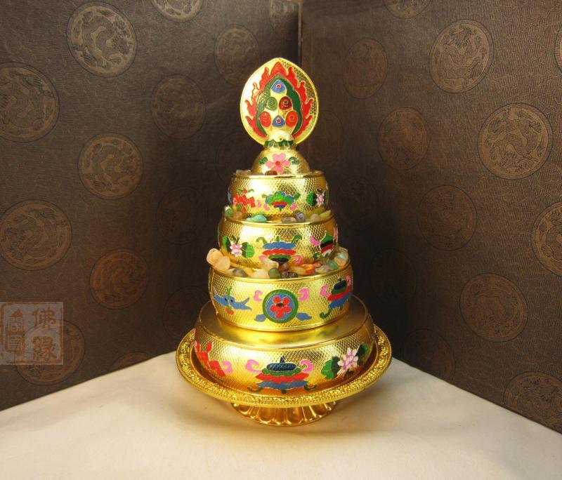 Supplies Jingtai Blue Manza Bronze Manza Pan Man Tea Pan Mantea Robe Large with pallet 18CM-Taobao