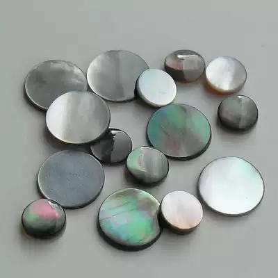 5-6-8-10-12-15-20mm black butterfly shell ring ring surface patch DIY jewelry nail material accessories