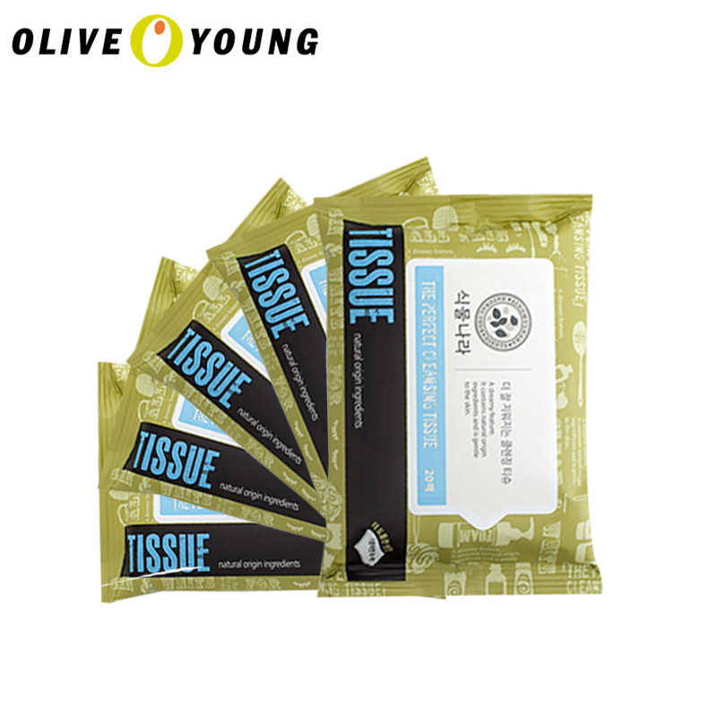 【oliveyoung】SHINGMULNARA 洁面湿巾20片* 5包 韩国正品
