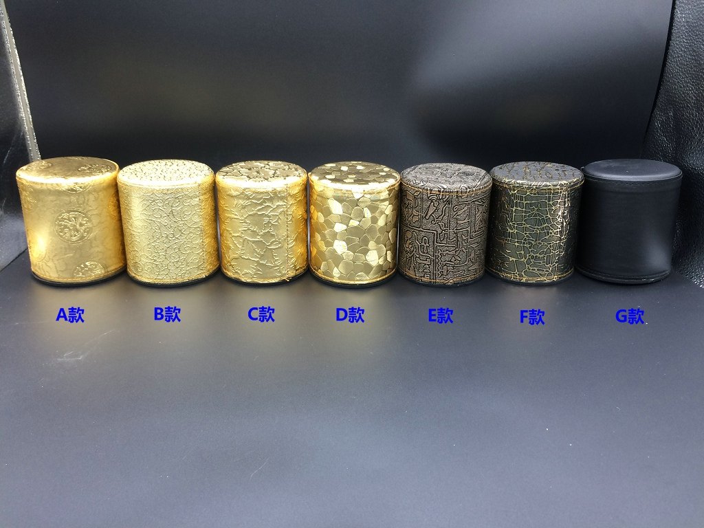 Large number of spot leather griddle PU leather colour flush imitation leather bronzed dice punching KTV Bar tissue box