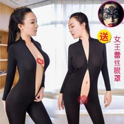 Zipper đêm lửa sex đồ lót một mảnh váy đồng phục hộp đêm mở tập tin trần ngực trêu chọc nữ hoàng tán tỉnh phù hợp