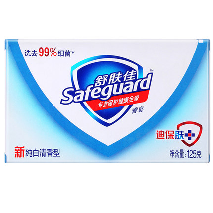 舒肤佳纯白清香型香皂125克