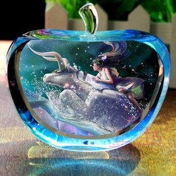 Crystal apple ball dream twelve Constellation Giant Crab Home Swing Valentine's Day Guys send girlfriend creative gifts