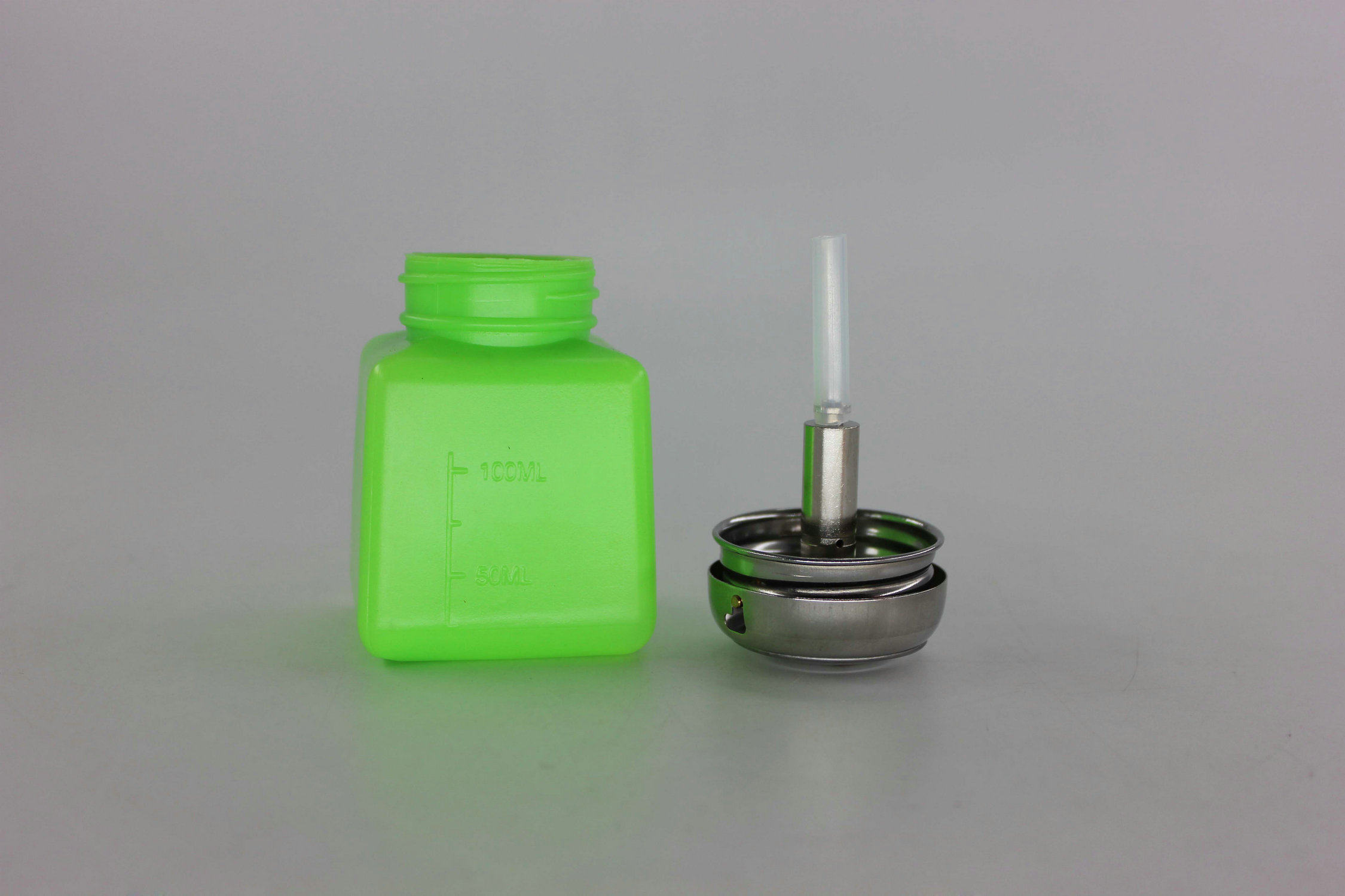 芯硅谷D6547蓝色/粉色/绿色HDPE防静电酒精瓶,带锁护眼防喷型喷头
