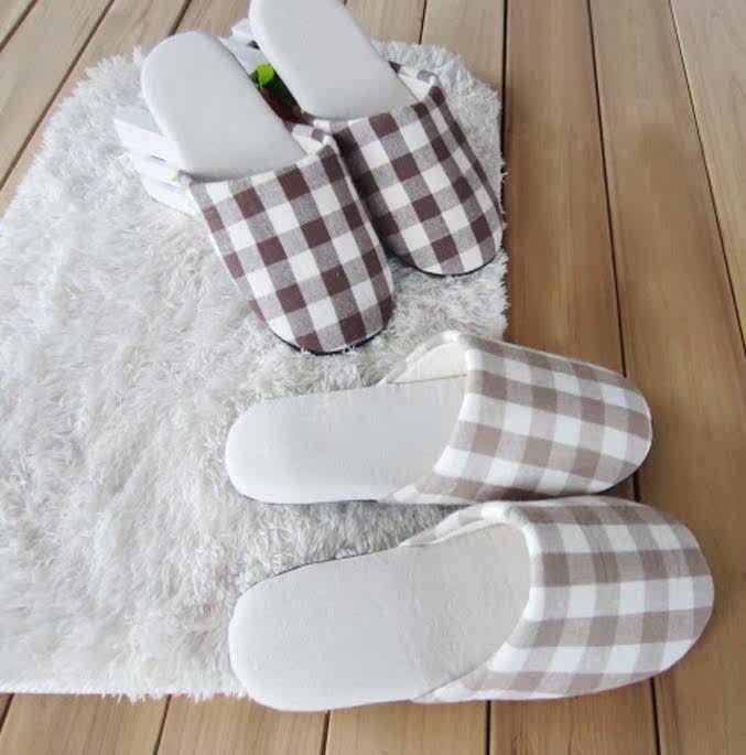 Korean home Japanese round head soft bottom slippers autumn indoor floor ladies mute shoes