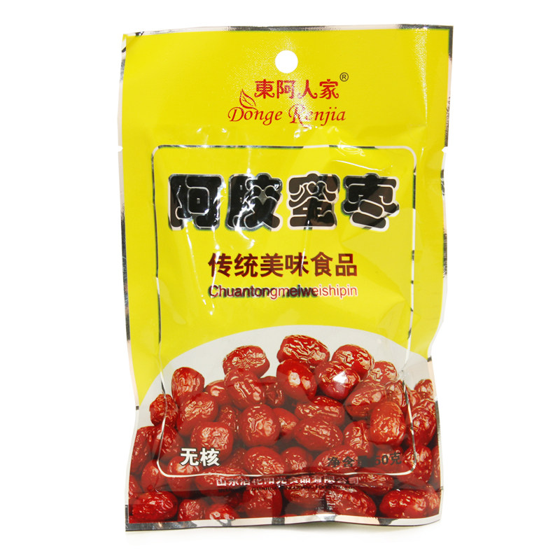 【天猫超市】东阿人家阿胶蜜枣50g 枣干 休闲零食 养生 山东特产