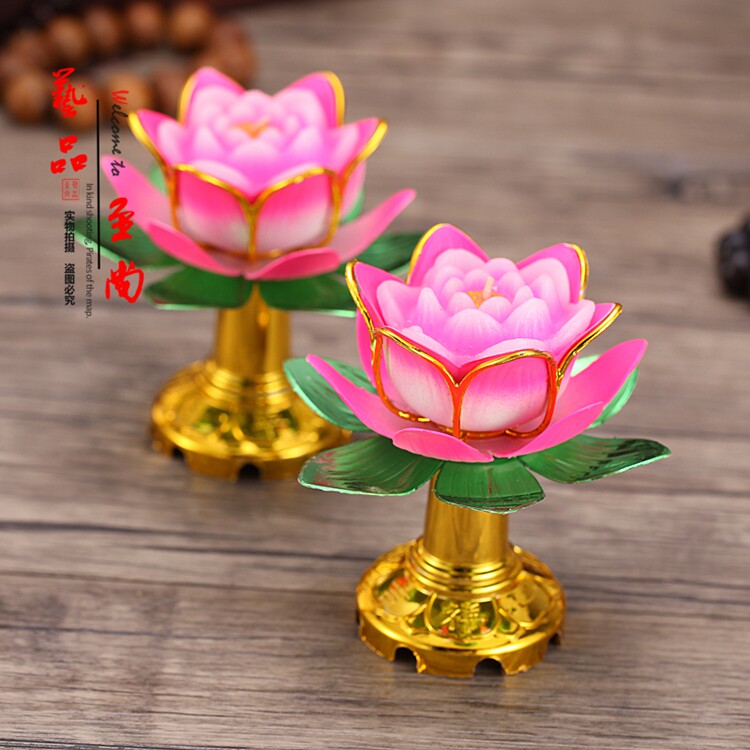 For lamp lotus candle lamp holder candle holder with high foot lotus lamp one