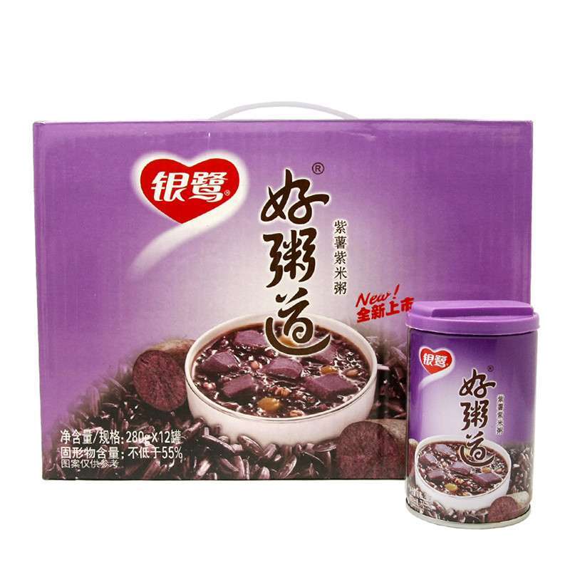 【苏宁易购】银鹭 好粥道紫薯紫米粥 280g*12