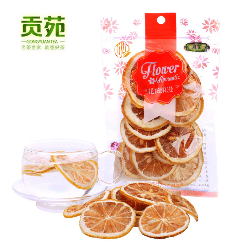 【天猫超市】贡苑 柠檬片 柠檬干花草茶25克/袋