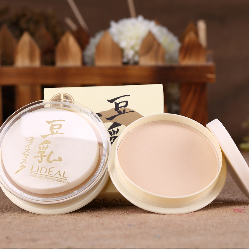 Lingdian LIDEAL soy milk powder concealer moisturizing oil control powder light and delicate 3013