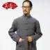 Bộ đồ mùa thu nam cổ điển Trung Quốc áo khoác ngoài gió cuốn quần áo dài tay nam trang phục dân tộc tày Trang phục dân tộc