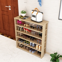 Foyer solid wood shoe rack living room wooden multi-layer shoe rack economic household rack storage rack dormitory shoe cabinet rack