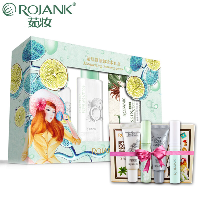 ROJANK/茹妆清肌舒颜卸妆水套盒 卸妆眼部唇部脸部卸妆清爽不油腻