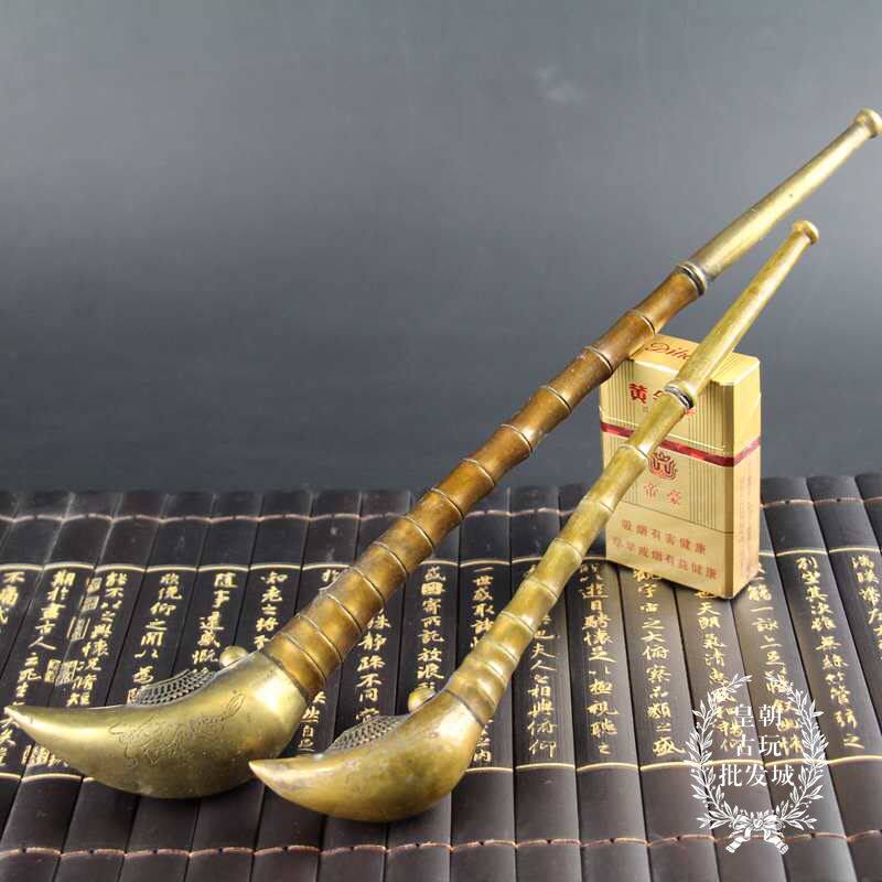 Promotion of new copper miscellaneous finishes of antique gifts antique collection pipe