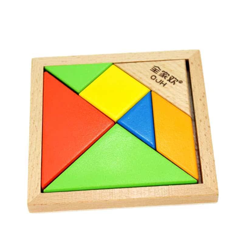 【苏宁易购】木玩世家 七巧板 QJH2403 儿童早教益智木制玩具