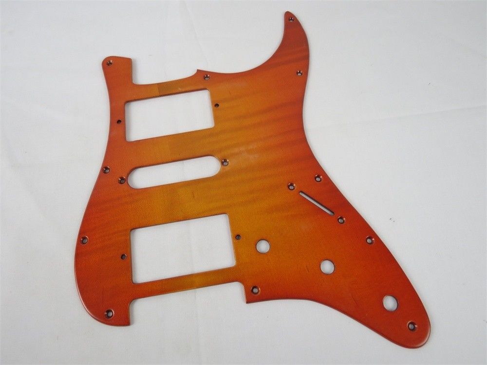 A piece of guitar solid wood wood-guard HSH double single double hand made natural maple wood