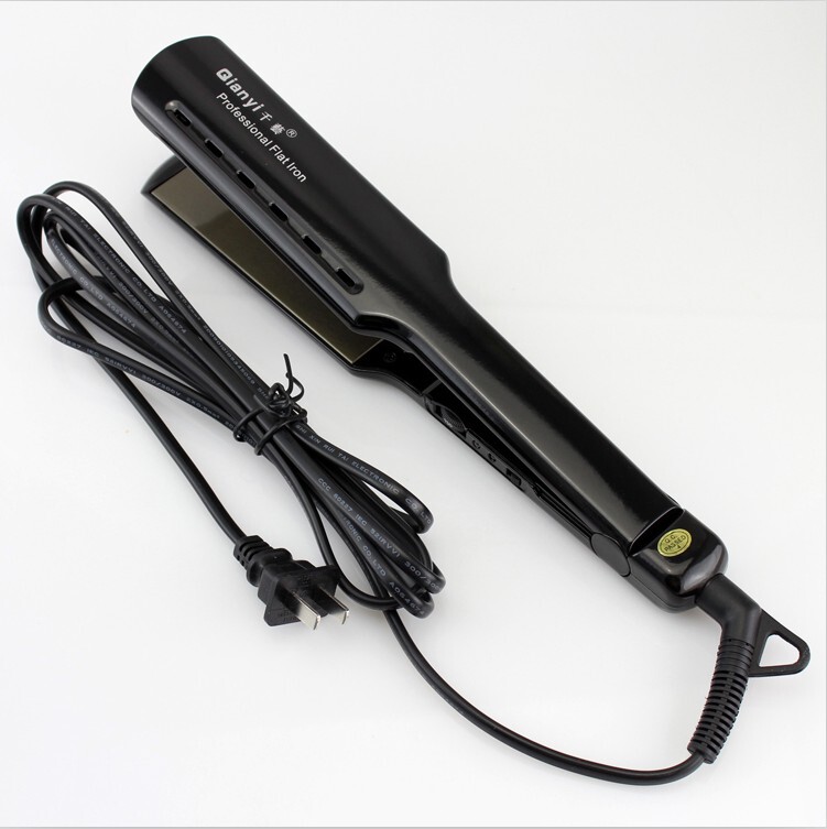 Qianyi K&K Cassidi Five-Level Temperature Adjustment Alloy Panel Hair Straightener Electric Flat Iron Straightening Tool