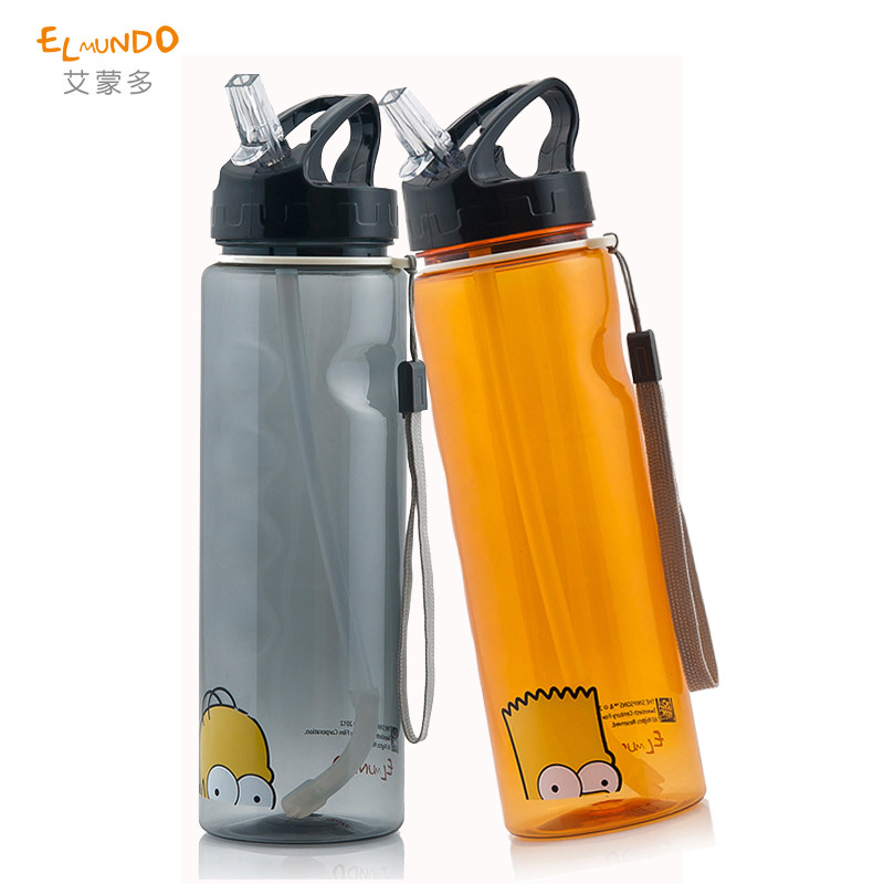 【天猫超市】艾蒙多吸管杯成人儿童塑料水杯男女运动创意便携EACP