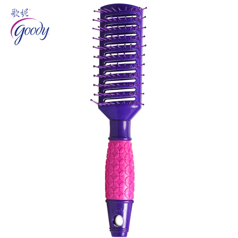 Goody/歌妮美国进口撞色梳子 排骨梳 柔韧齿造型梳 耐热 浮雕手柄