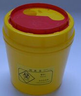 医用圆形利器盒锐器盒医用垃圾桶2L/4L/6L新料无异味医疗废物桶