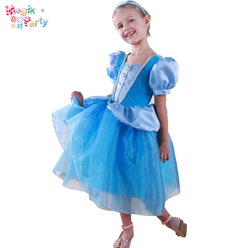 Halloween Children's Performance Costume Cosplay Performance Clothes Girl Short Sleeve Grey Girl Princess Dresses Dress