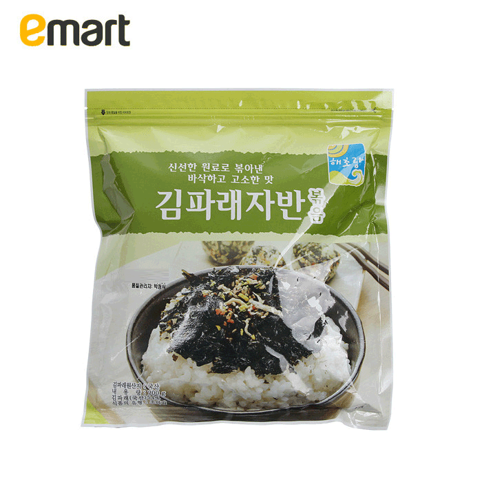 EMART易买得 韩国进口海味草米 低盐即食香脆芝麻油拌饭海苔200g