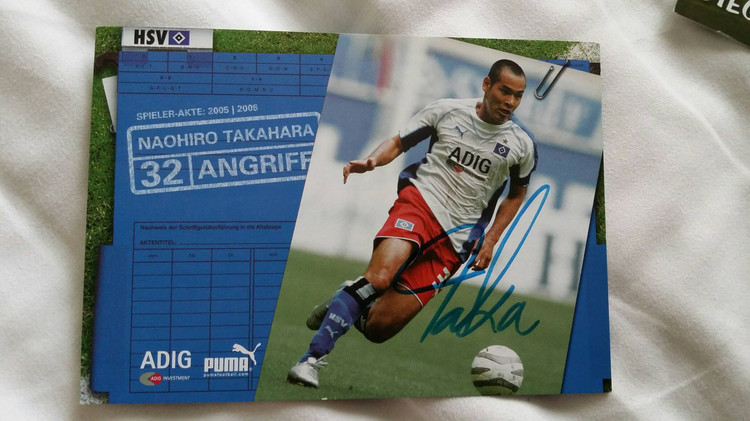 Plateau Straight Thai Japan Frankfurt Hamburg's official pro-pen signing card