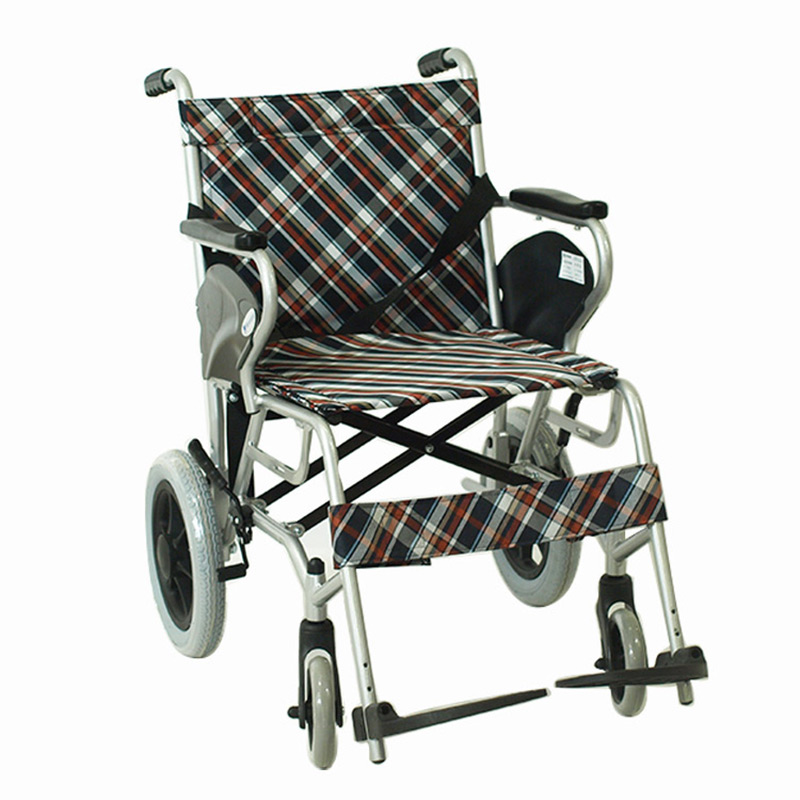 上海互邦轮椅车HBL25 新款铝合金轻便折叠/老人残疾人代步车/带票