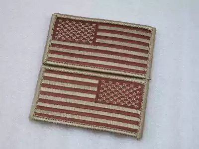 American Sand (Mud) Flag Stars and Stripes Armband Badges Velcro