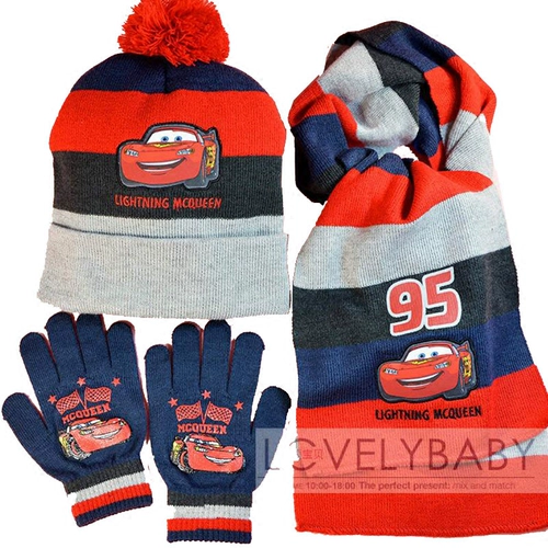 Дорожная шапка, шарф, перчатки, детский трикотажный демисезонный комплект для мальчиков, 3 предмета, подарок на день рождения