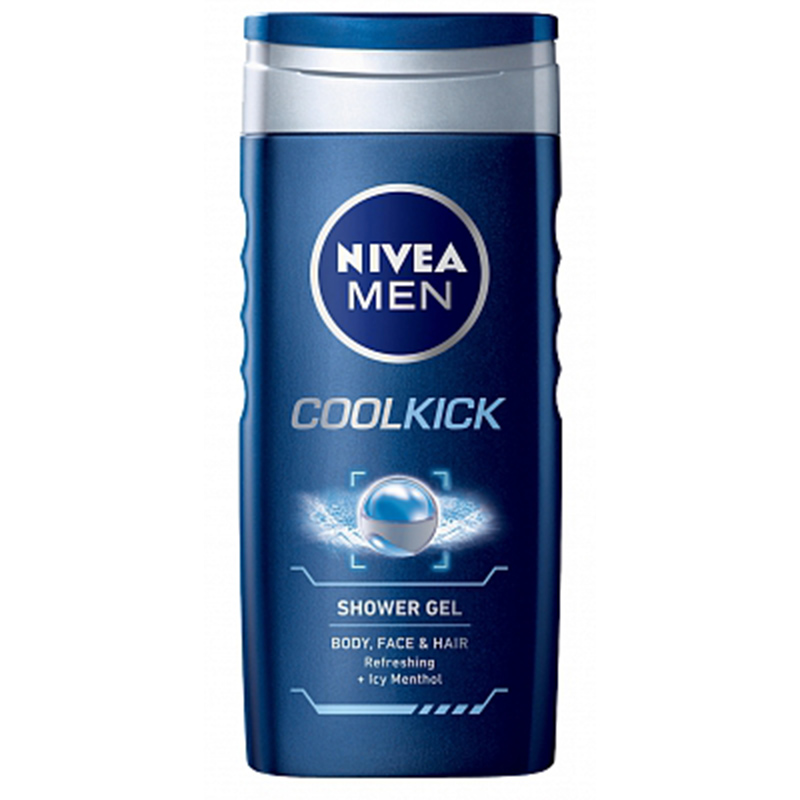【荷兰直邮】德国Nivea妮维雅男士清爽身体头发淋浴啫喱250ml
