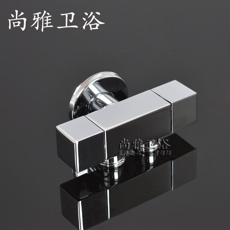 All copper thickened square angle valve one in two out three way universal interface toilet washing machine angle valve double control faucet