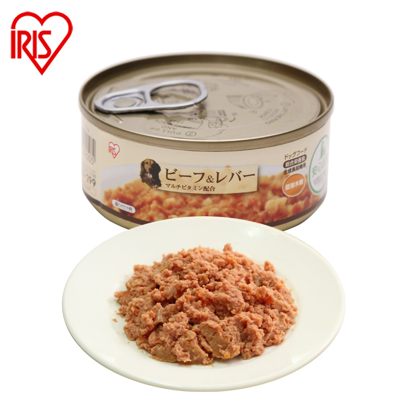 爱丽思IRIS狗罐头100g狗湿粮宠物零食狗零食牛肉鸡肝