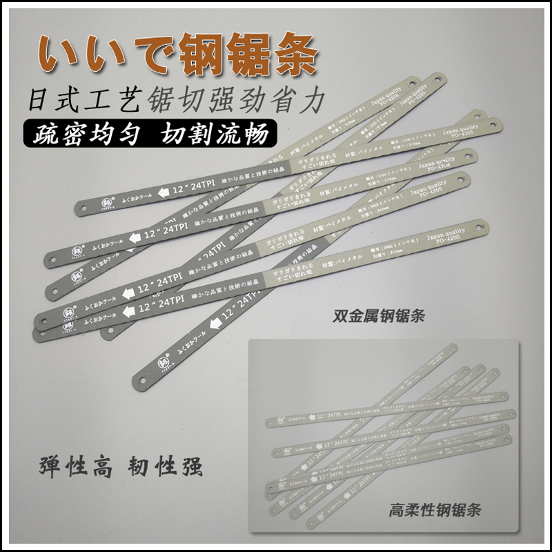 Fukuoka Bimetal Steel Saw Strips High Flexible Saw Blades Handsaw Metal Stainless Steel Cut Woodwork Saw Blades Steel Saw