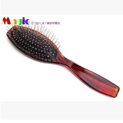 Wig beating round head steel teeth antistatic wig wearing comb steel comb