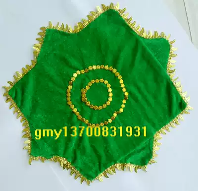 Special price thin dance two people turn handkerchief flower octagonal towel Yangko flannel handkerchief towel 4 color factory direct supply