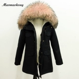 Длинный демисезонный модный пуховик с капюшоном, куртка, коллекция 2023, средней длины, в корейском стиле, облегающий крой