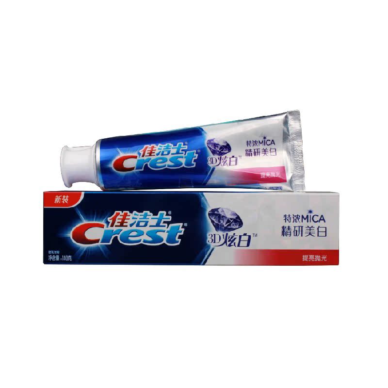 当当网百货 佳洁士3D炫白精研美白提亮抛光牙膏140克