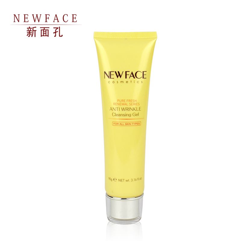 NEW FACE/新面孔金纯娇颜防皱洁面啫喱90G洗面奶紧致护肤正品专柜