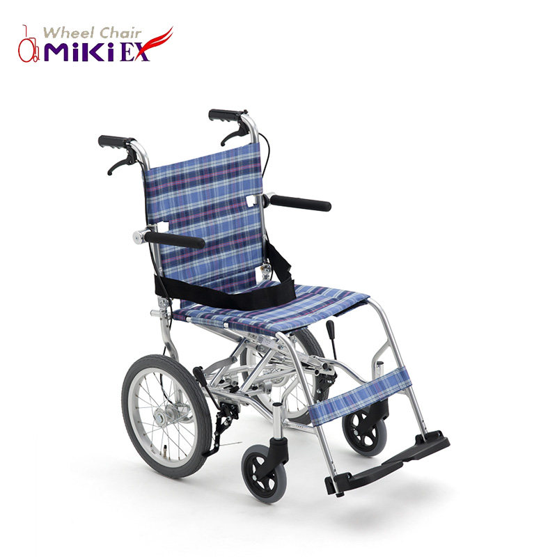 MIKI Sangui aluminum alloy children's wheelchair folding ultra-lightweight portable travel small wheelchair for children MPTB-43JUS