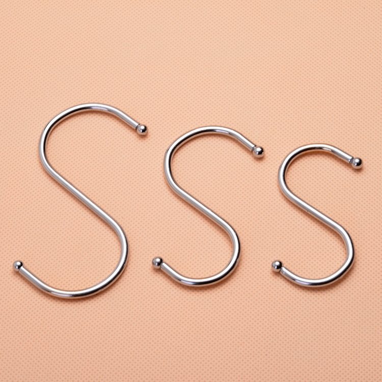 Stainless steel S hook Clothing hook s hook s-hook Kitchen supermarket hook Clothing hook Universal hook
