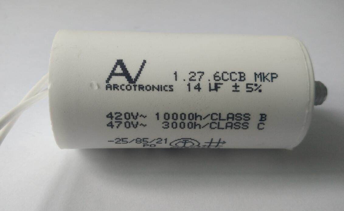 Arcotronics original imported AV1 27 6CCB MKP 14UF ±5% motor starting capacitor