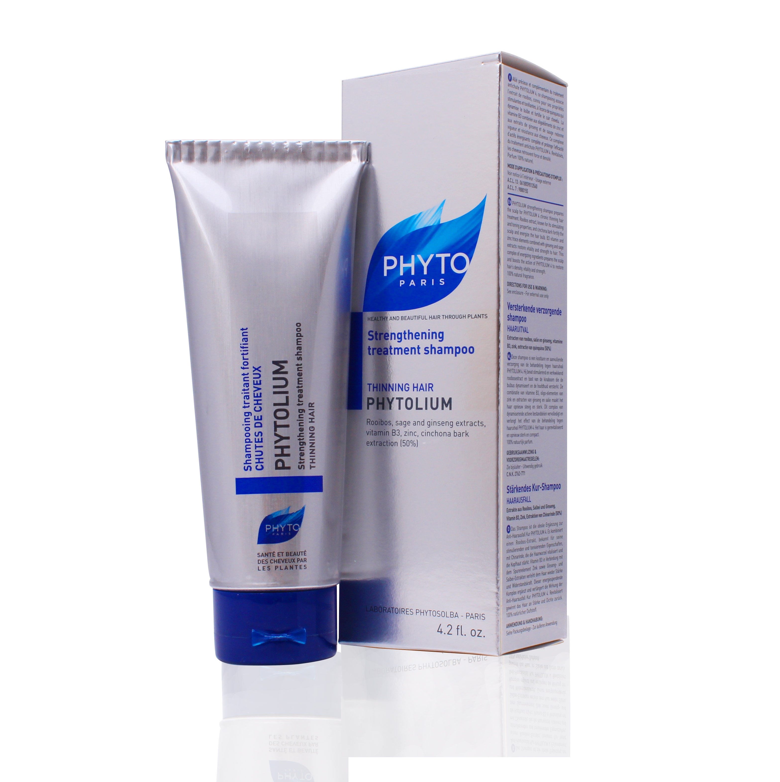 PHYTO发朵 雅丝能量洗发水125ml 男士防脱发 养发